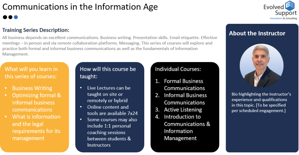 Business Communications Education Training