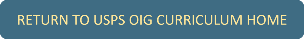 USPS OIG Professional Training Development Curriculum